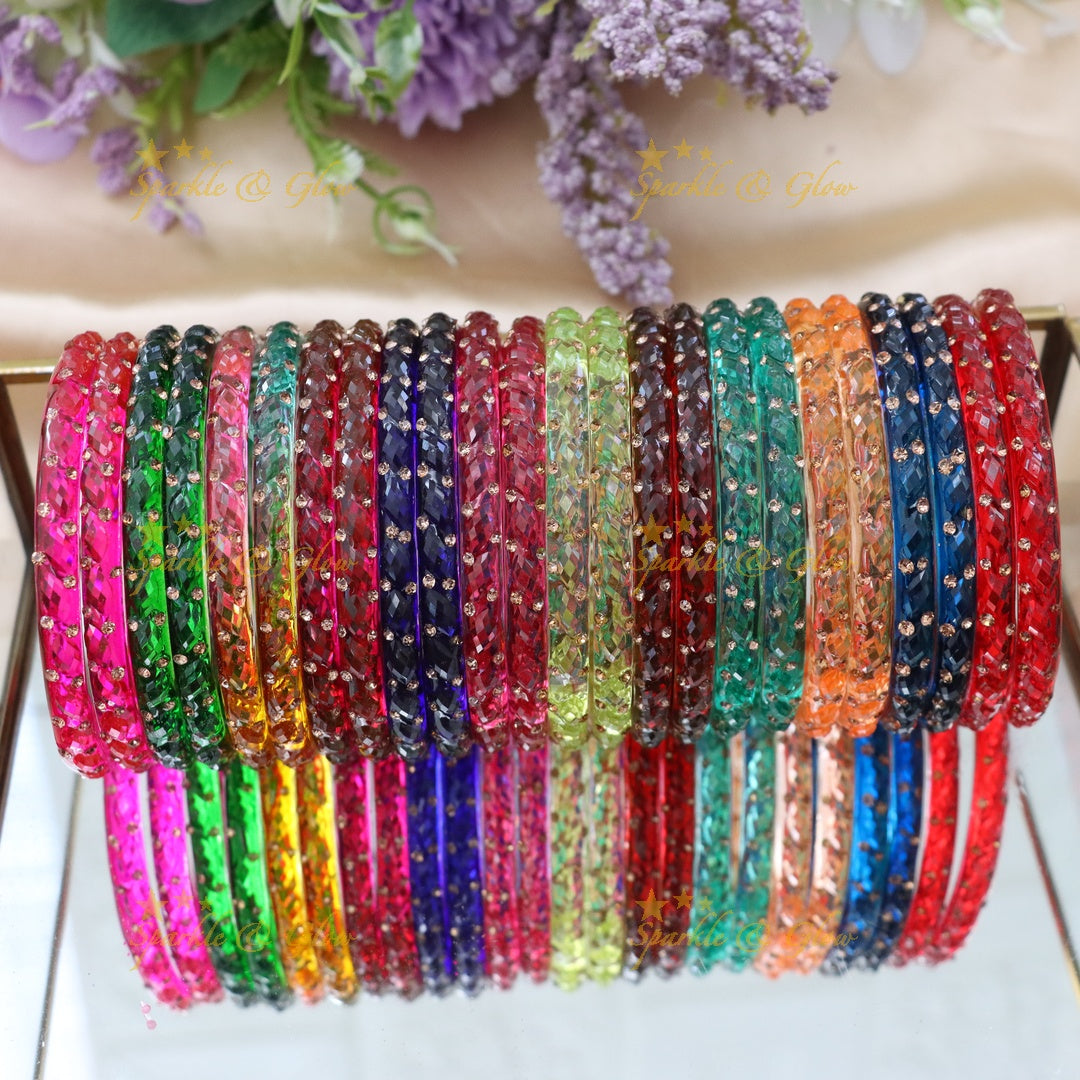 Vibrant Glass Bangles for Festive Occasions - New Arrival