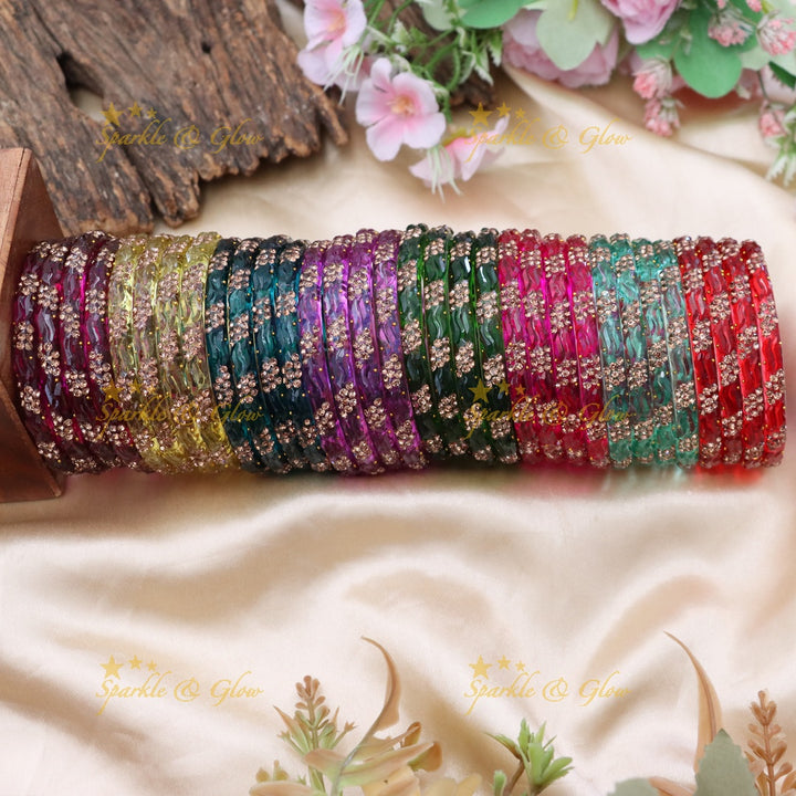 Elegant Glass Bangles - Festive Vibrance for Every Occasion