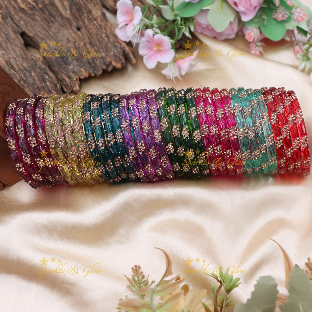 Elegant Glass Bangles - Festive Vibrance for Every Occasion