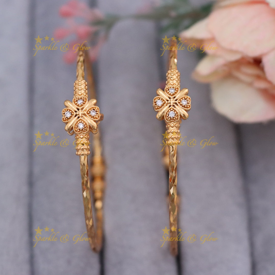 Exquisite Microgold Bangles for Festive Glamour