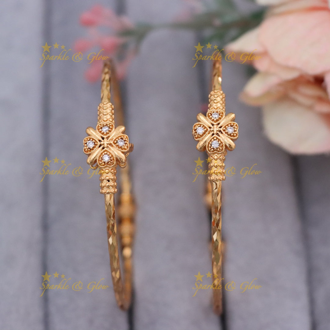 Exquisite Microgold Bangles for Festive Glamour