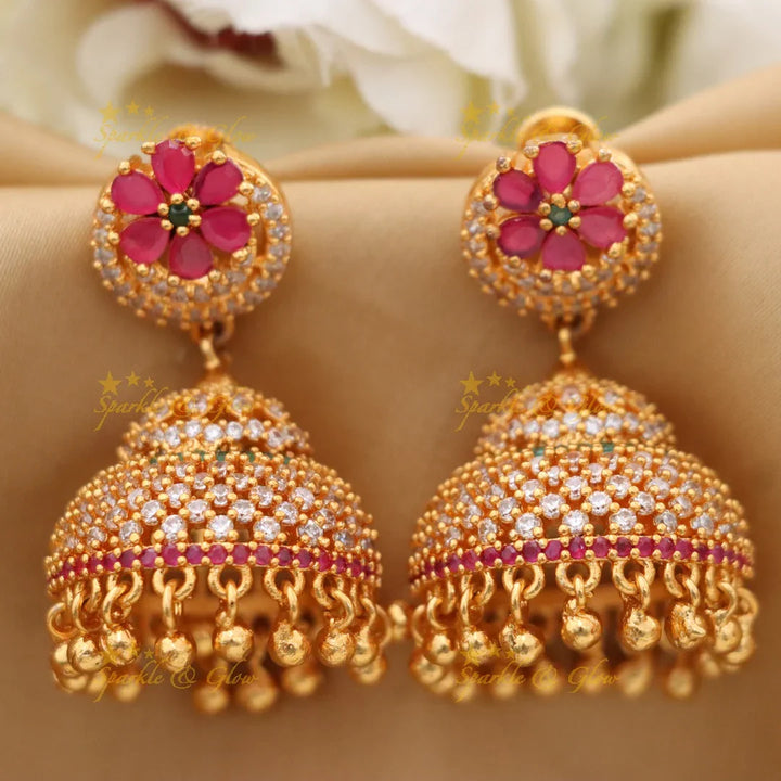 Exquisite Microgold Jhumka Earrings for Weddings