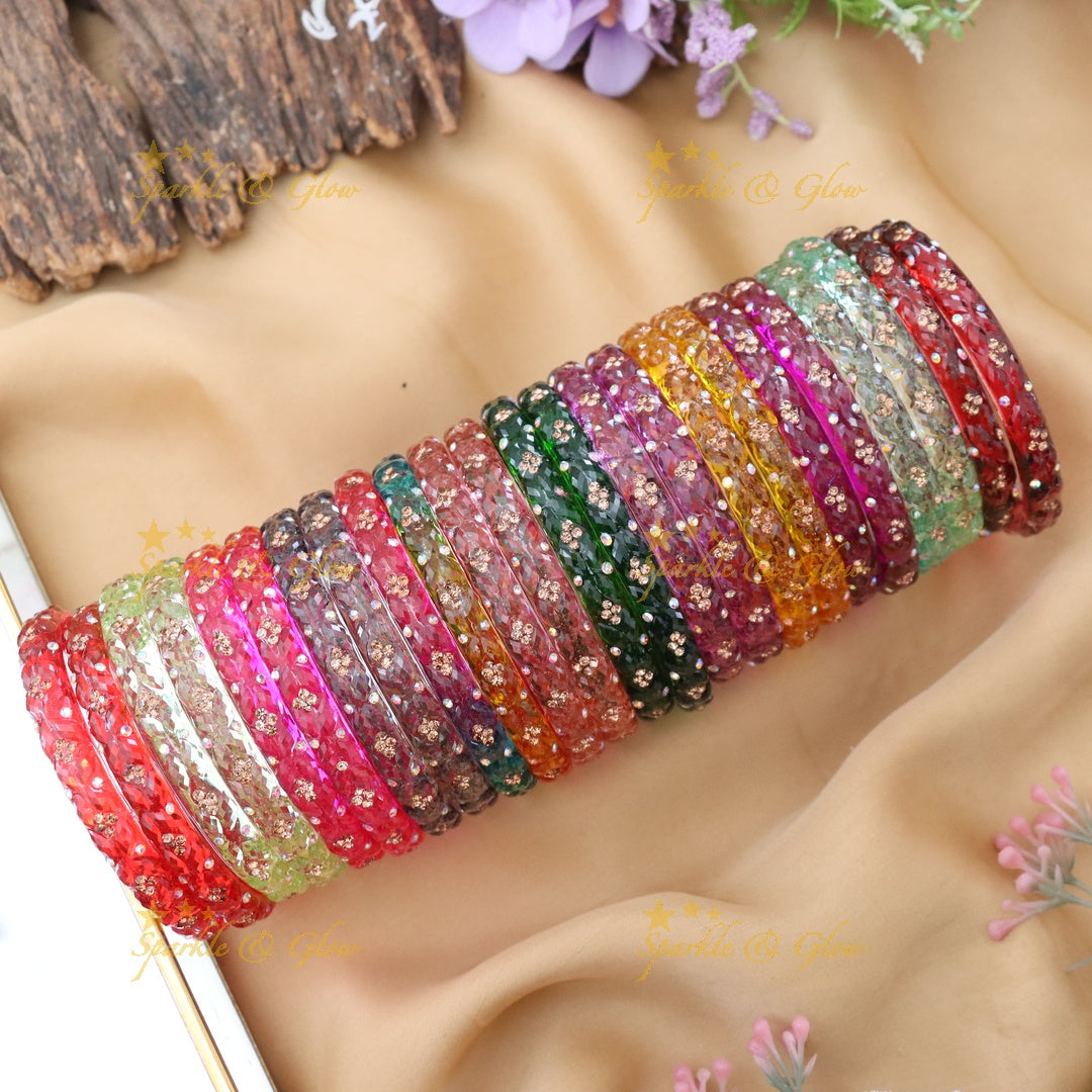 Radiant Glass Bangles for Festive Moments