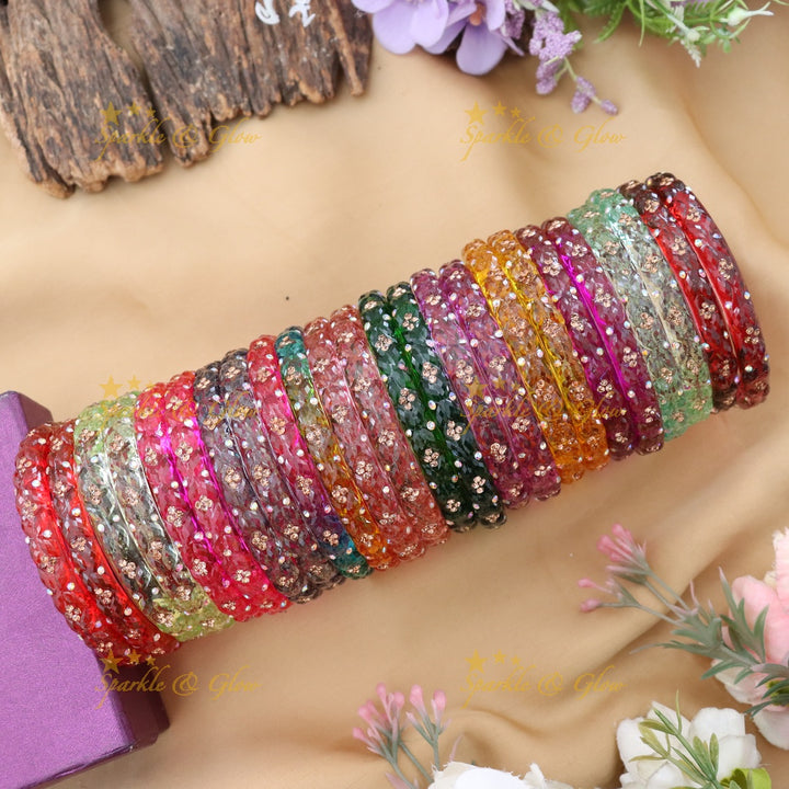 Radiant Glass Bangles for Festive Moments