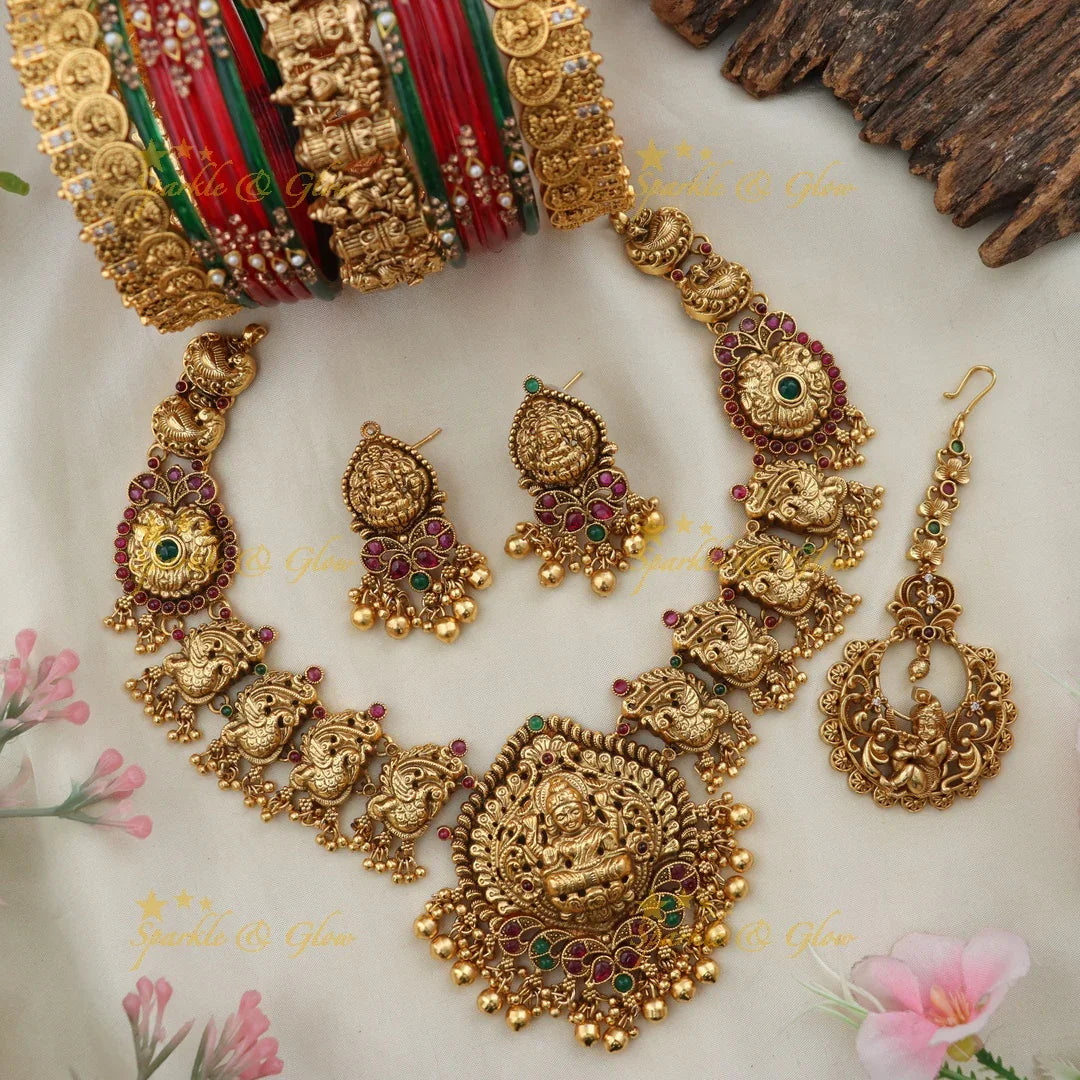 Exquisite Kemp Lakshmi Set - Bridal Elegance