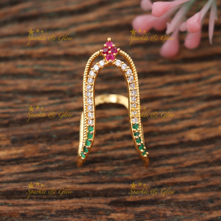 Dazzling Microgold Finger Ring for Wedding Elegance