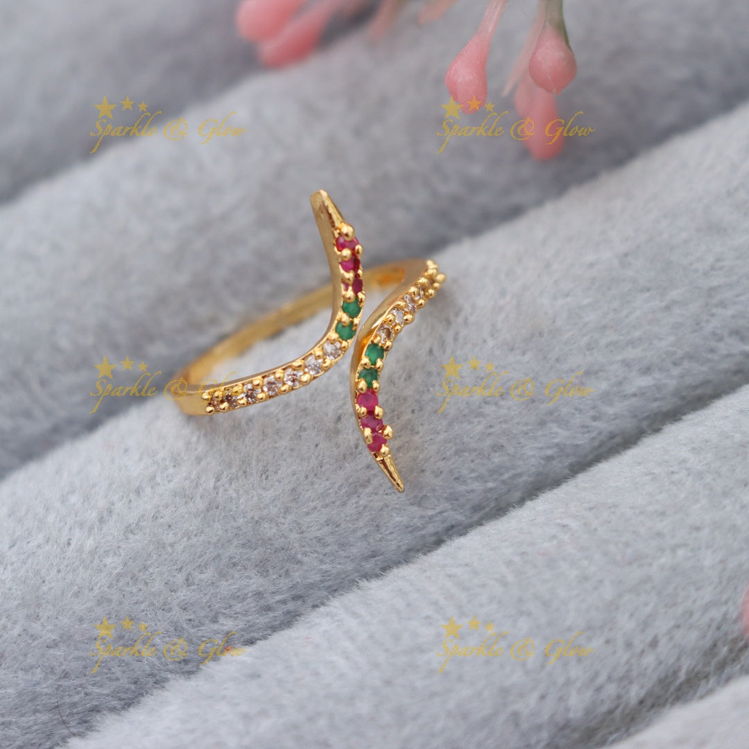 Gleaming Microgold Finger Ring - Perfect for Celebrations