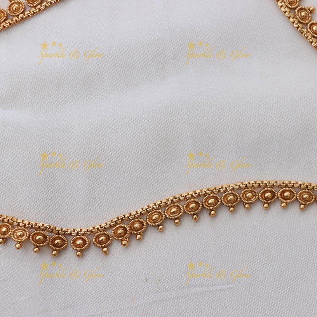 Exquisite Gold Bead Hip Chain for Festive Celebrations