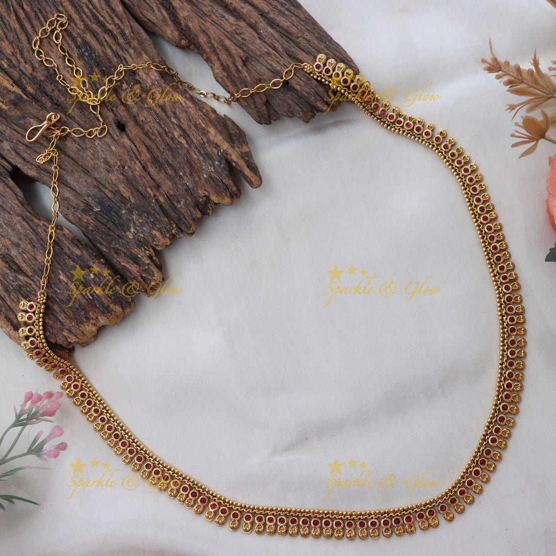 Exquisite Floral Gold Hip Chain - Perfect for Celebrations