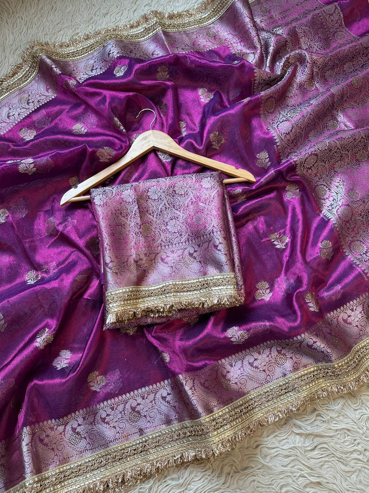 Exquisite Banarasi Maharani Tissue Saree for Celebrations