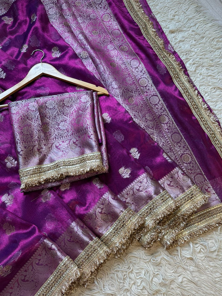 Exquisite Banarasi Maharani Tissue Saree for Celebrations