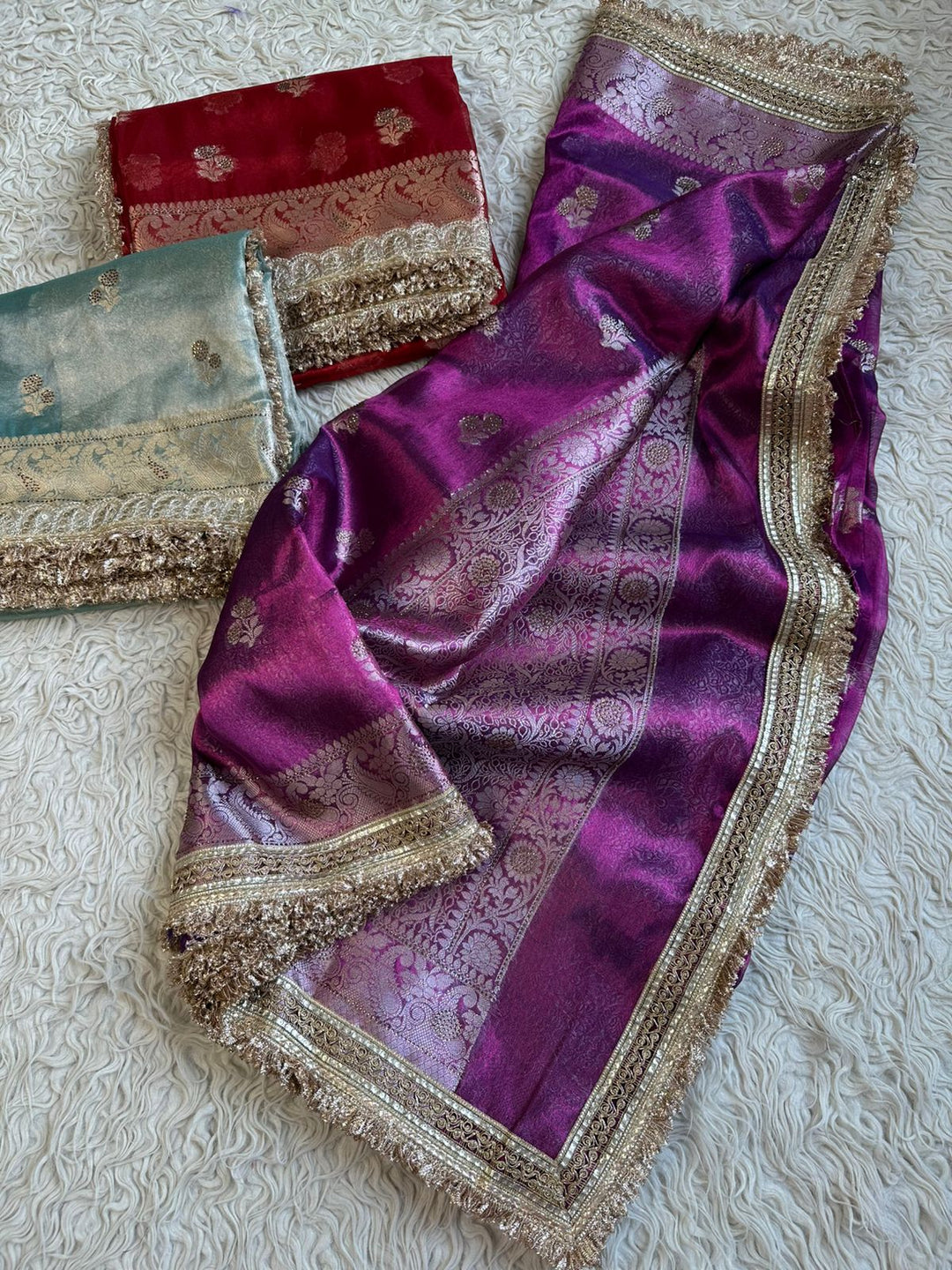 Exquisite Banarasi Maharani Tissue Saree for Celebrations