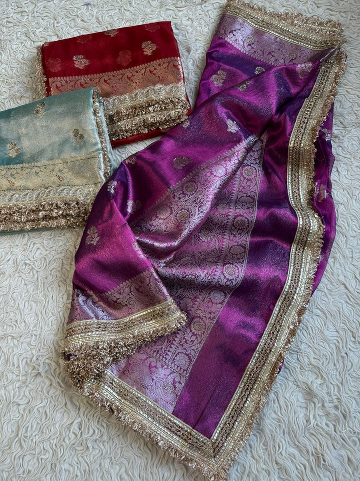 Exquisite Banarasi Maharani Tissue Saree for Celebrations
