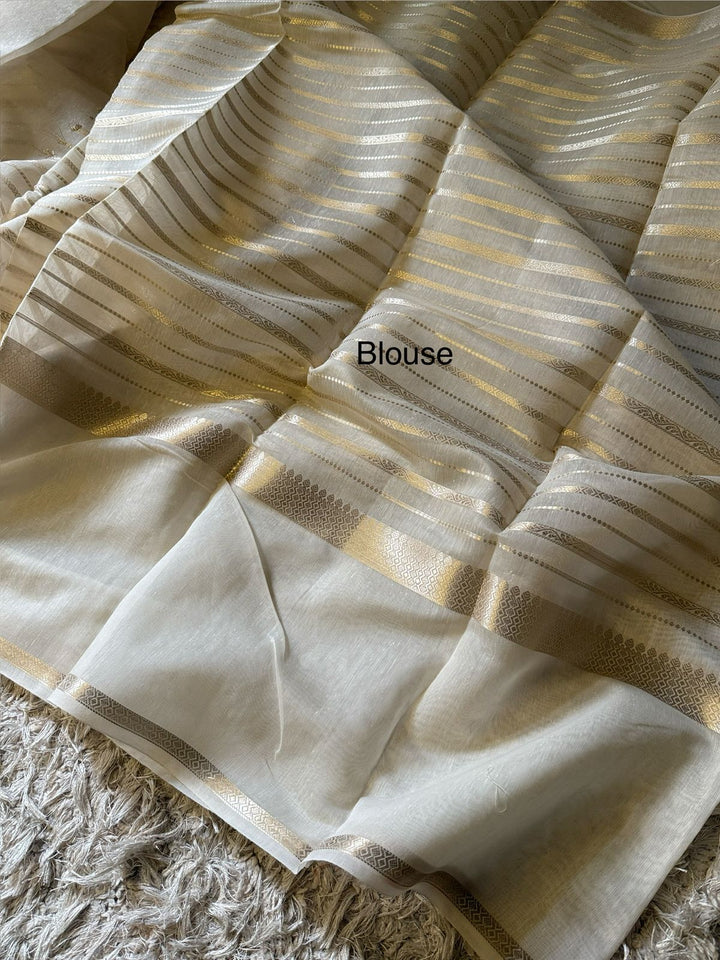 Elegant Banarasi Soft Silk Saree with Floral Design