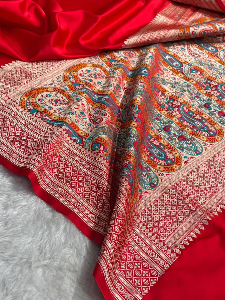 Elegant Banarasi Mashru Silk Saree for Weddings