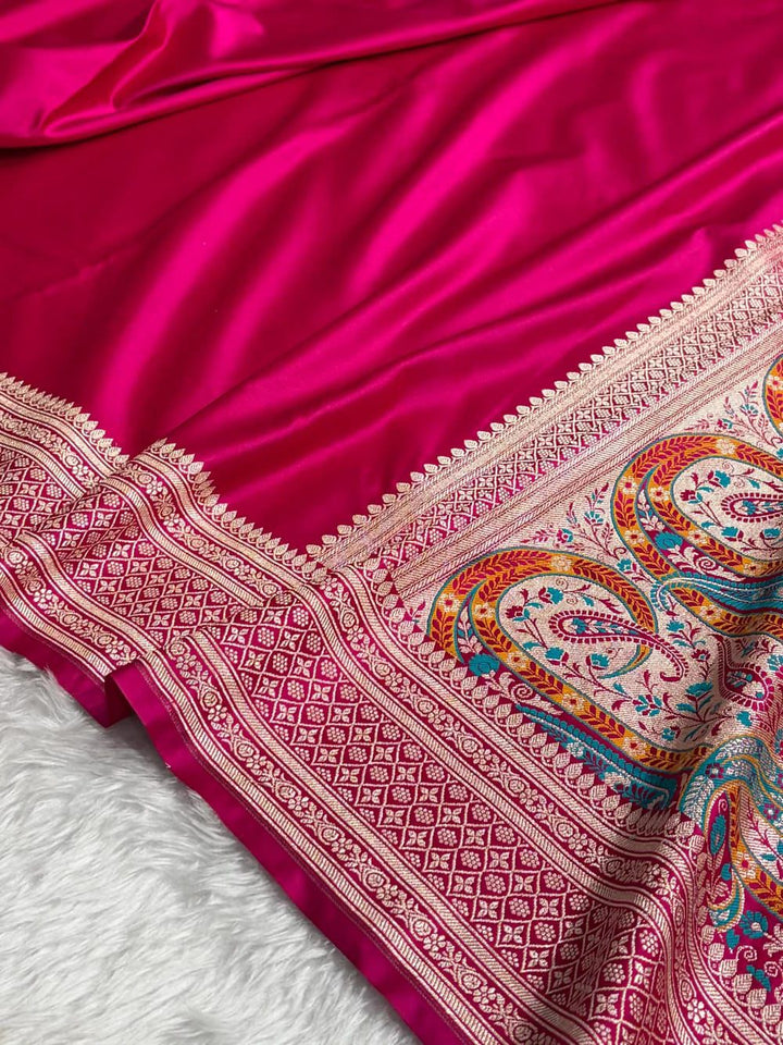 Elegant Banarasi Mashru Silk Saree for Weddings