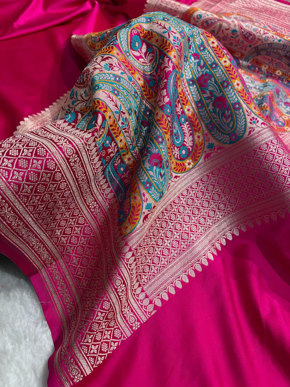 Elegant Banarasi Mashru Silk Saree for Weddings