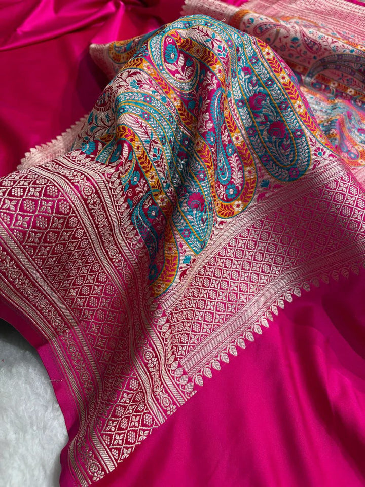 Elegant Banarasi Mashru Silk Saree for Weddings