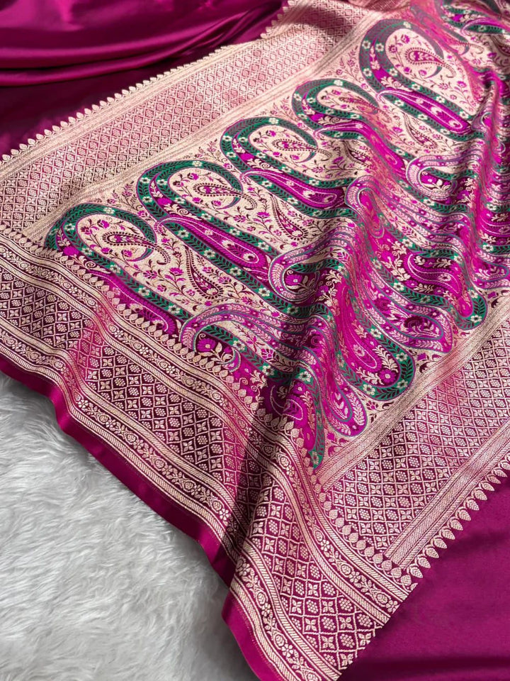 Elegant Banarasi Mashru Silk Saree for Weddings