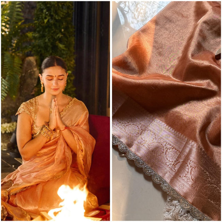 Alia Bhatt Inspired Designer Banarasi Silk Saree | New Arrival