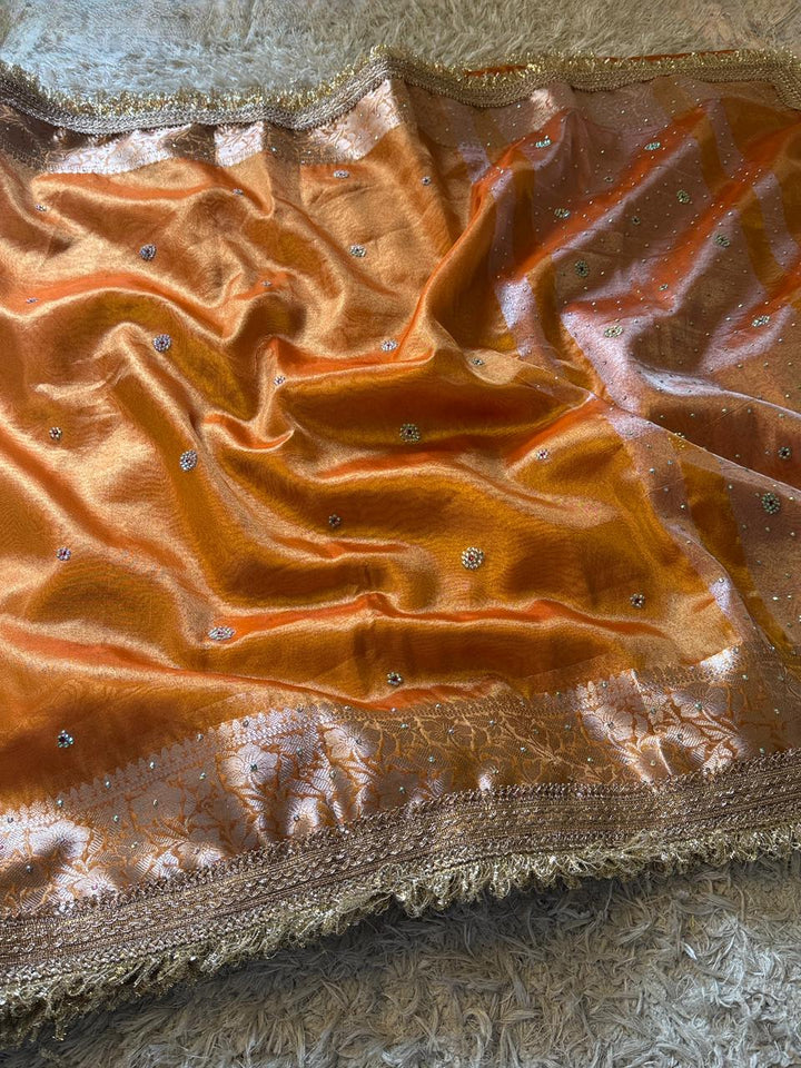 Luxurious Banarasi Tissue Silk Saree for Festivals