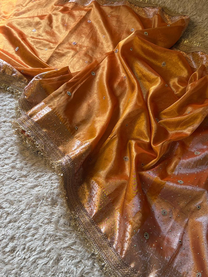 Luxurious Banarasi Tissue Silk Saree for Festivals