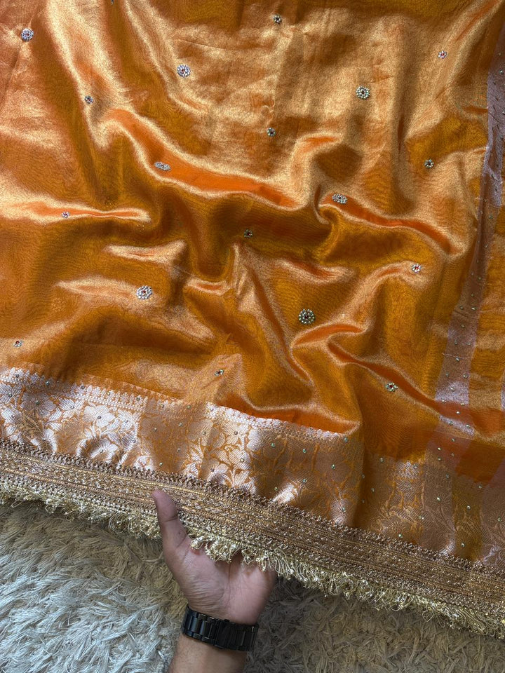 Luxurious Banarasi Tissue Silk Saree for Festivals