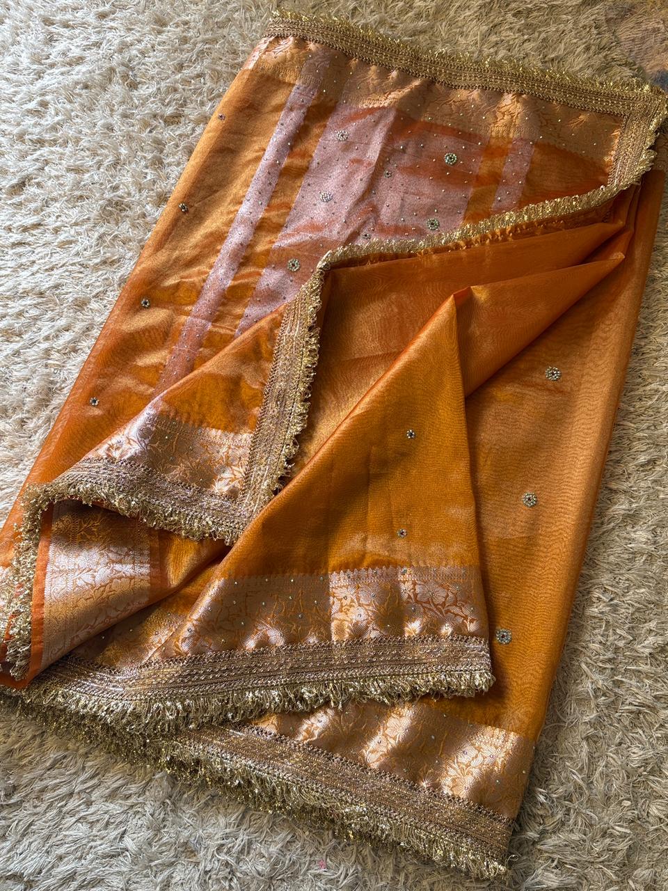 Luxurious Banarasi Tissue Silk Saree for Festivals
