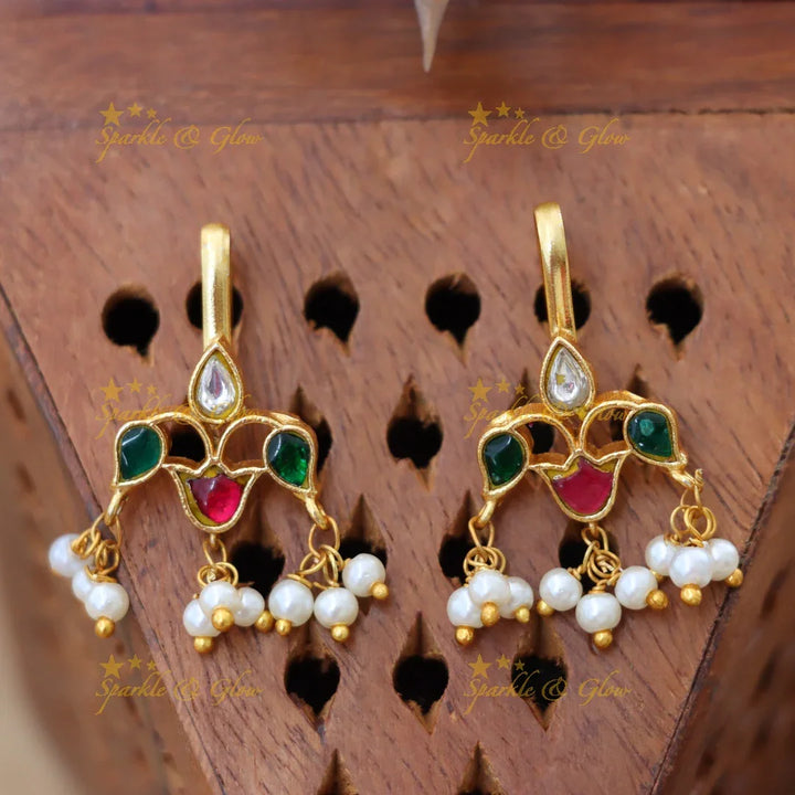 Exquisite Jadau Bugadi Earrings for Festive Glam