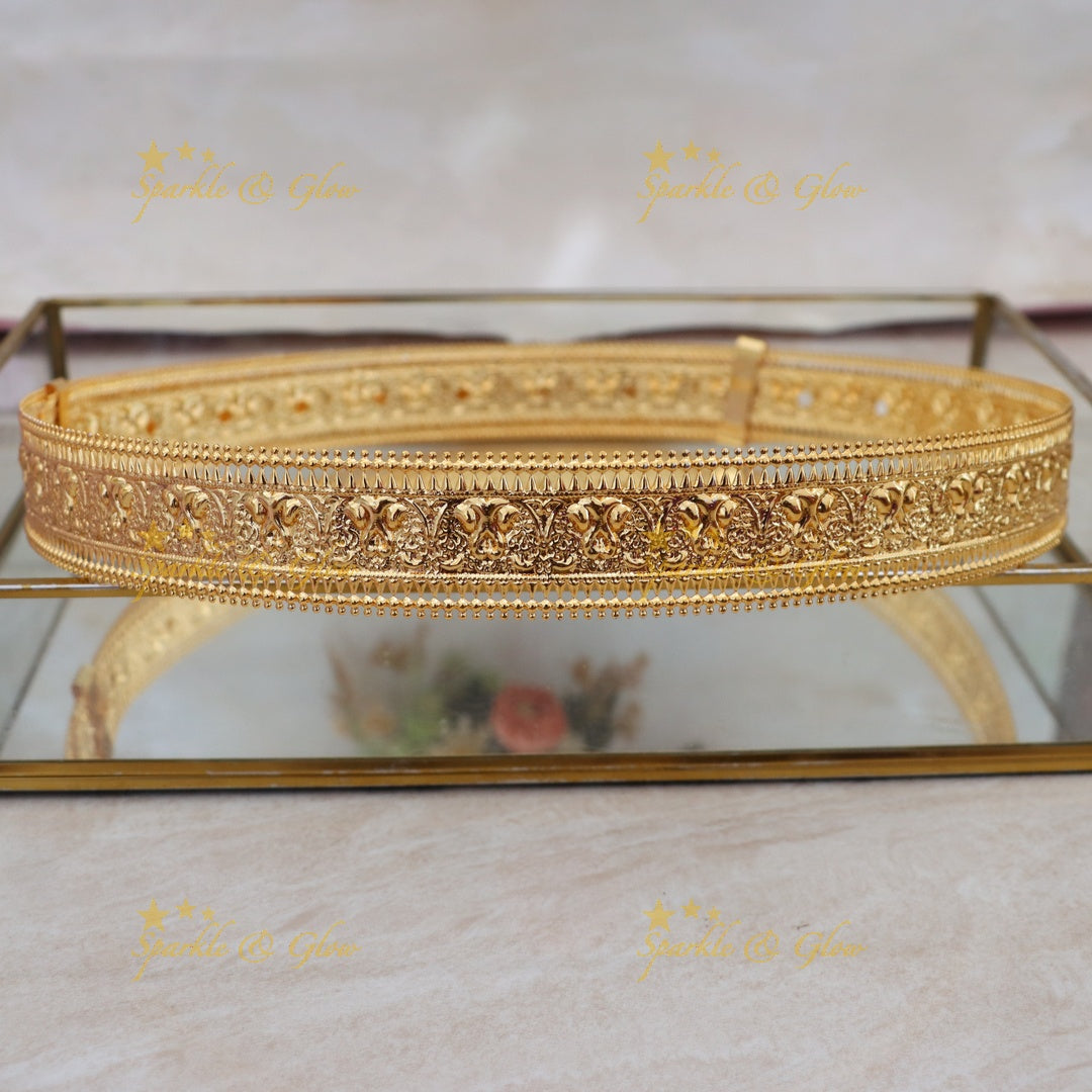 Elegant Gold Hip Belt for Weddings & Festivals