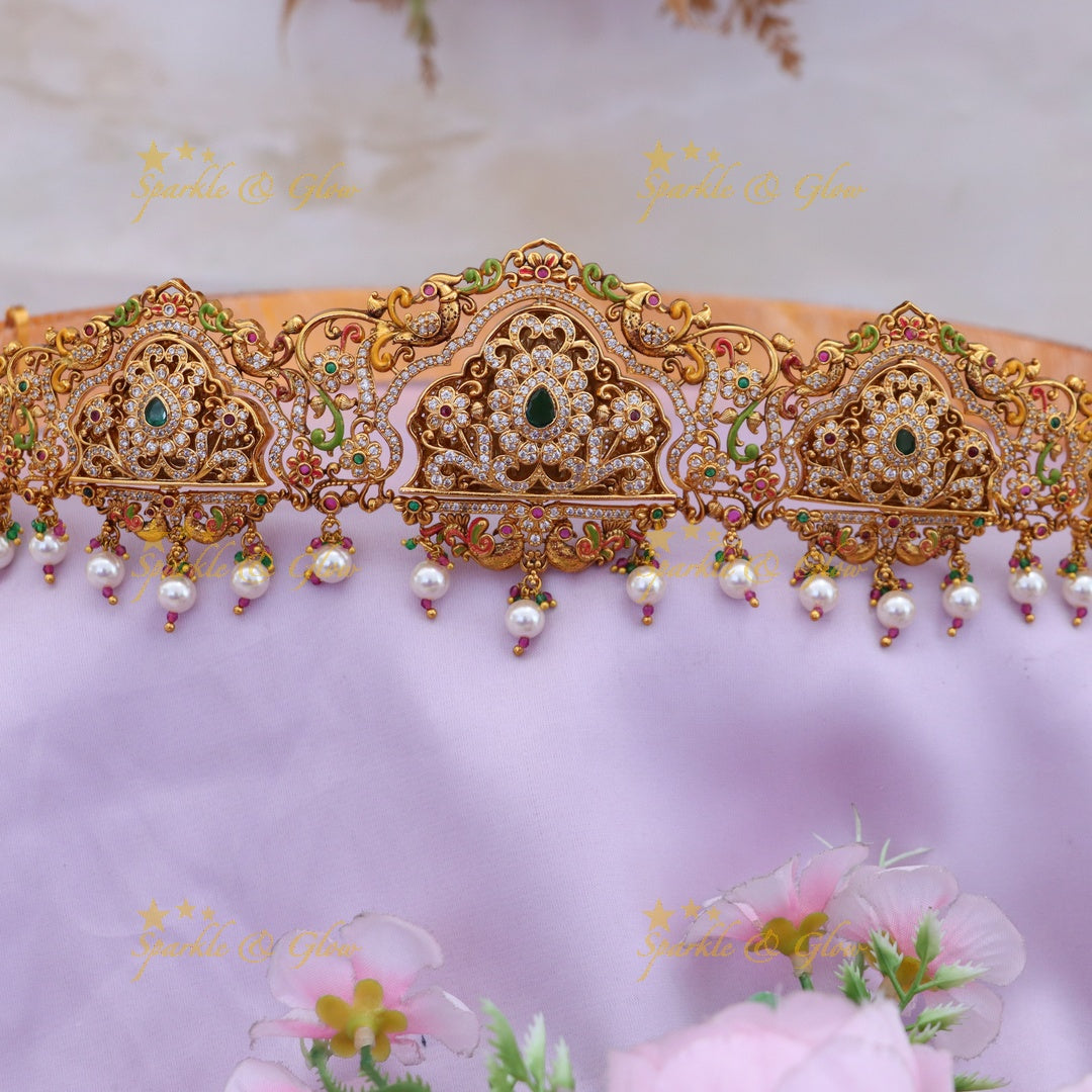 Exquisite Venkateshwara Gold Hip Belt - Sparkle & Glow