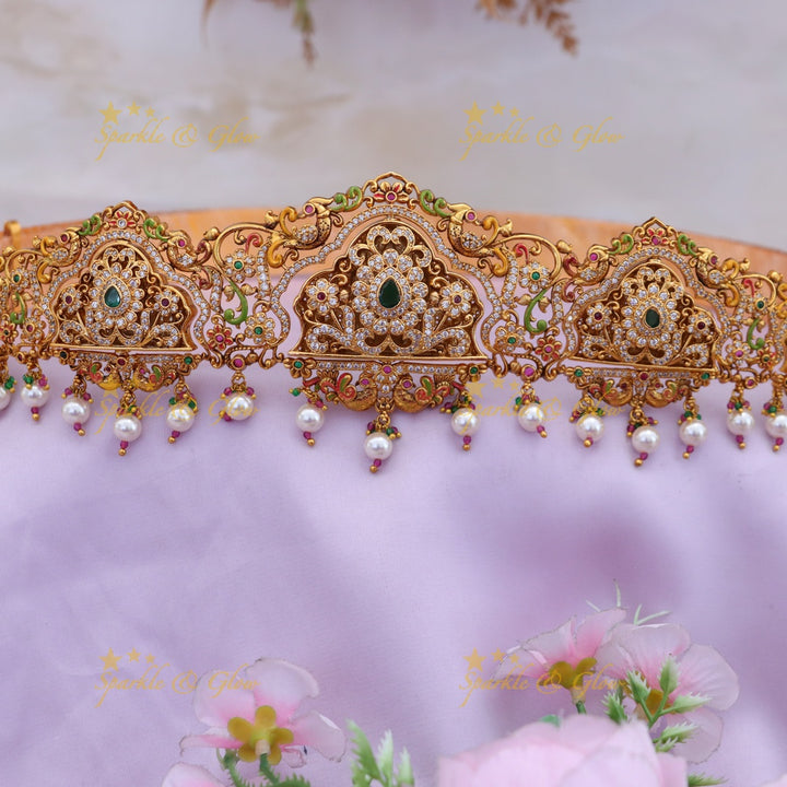 Exquisite Venkateshwara Gold Hip Belt - Sparkle & Glow