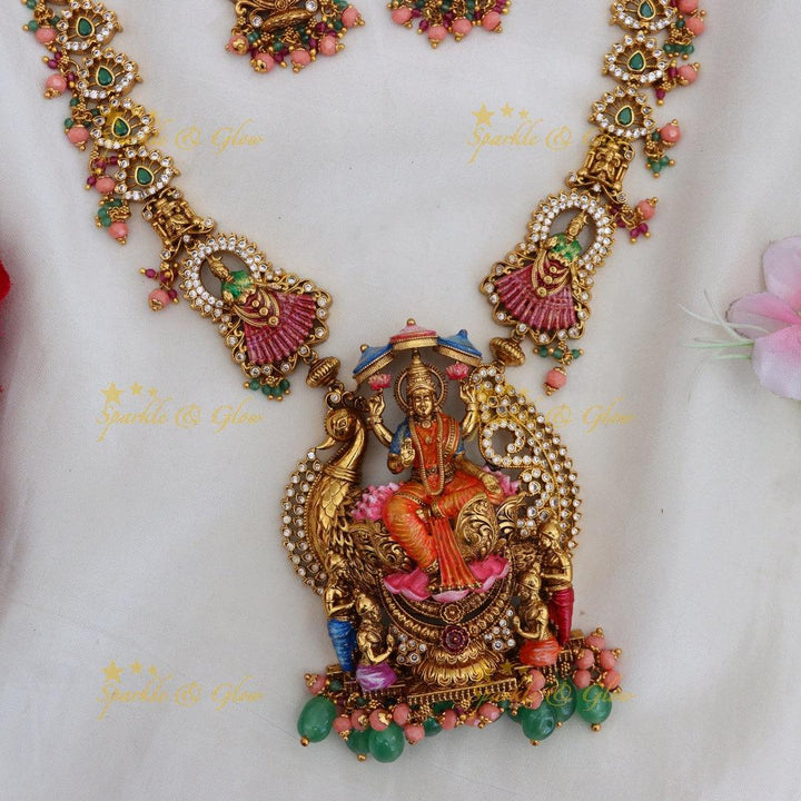 Exquisite Gold-Alike Temple Necklace for Brides – New Arrival