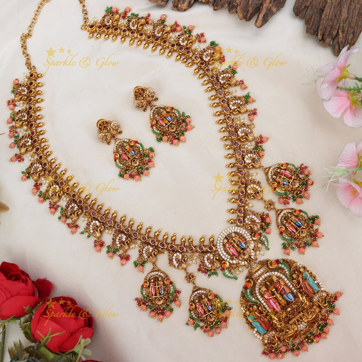 Exquisite Temple Haram Necklace for Weddings Online