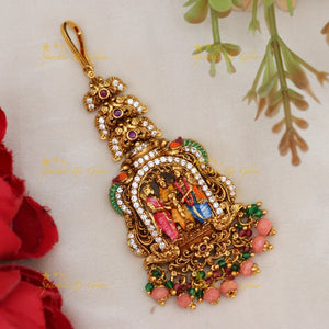 Exquisite Temple Maang Tikka – Perfect for Any Occasion