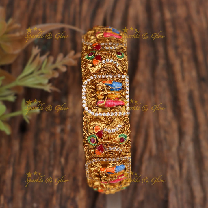 Enchanting Temple Bangles for Your Festive Look
