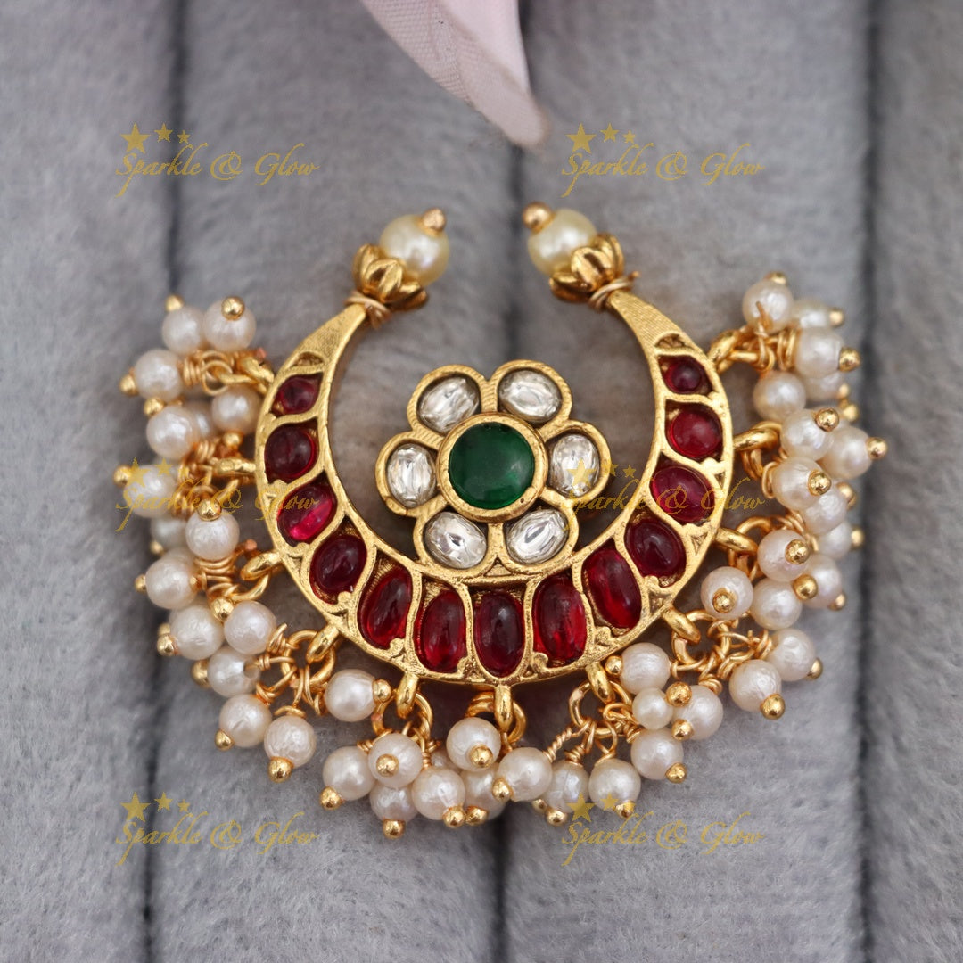 Elegant Gold Floral Pearl Jadabilla for Weddings