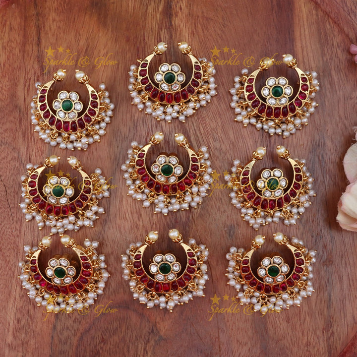 Elegant Gold Floral Pearl Jadabilla for Weddings