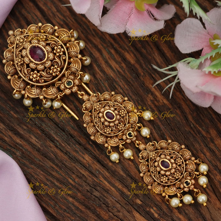 Exquisite Mango Pearl Jadabilla Hair Accessory