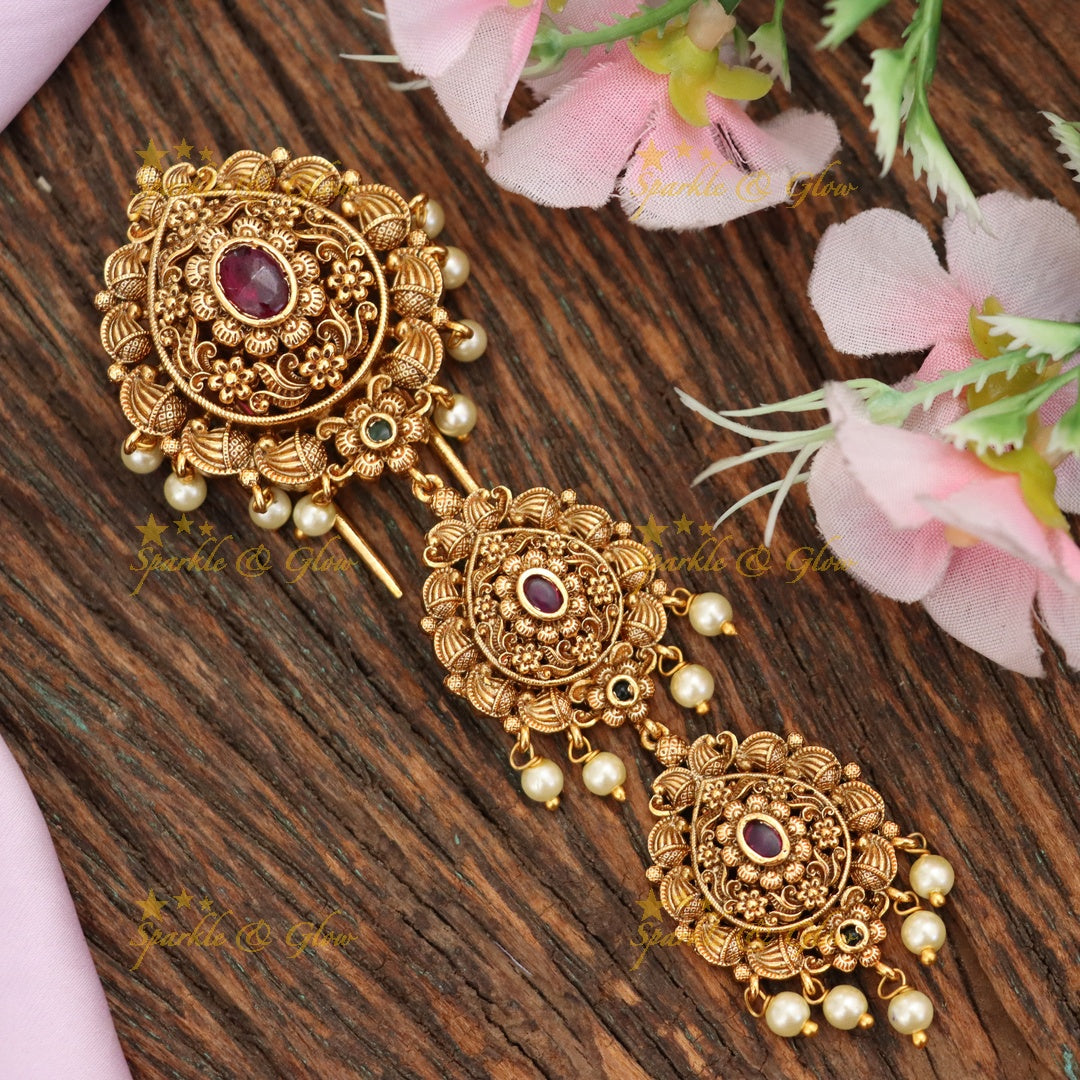 Exquisite Mango Pearl Jadabilla Hair Accessory