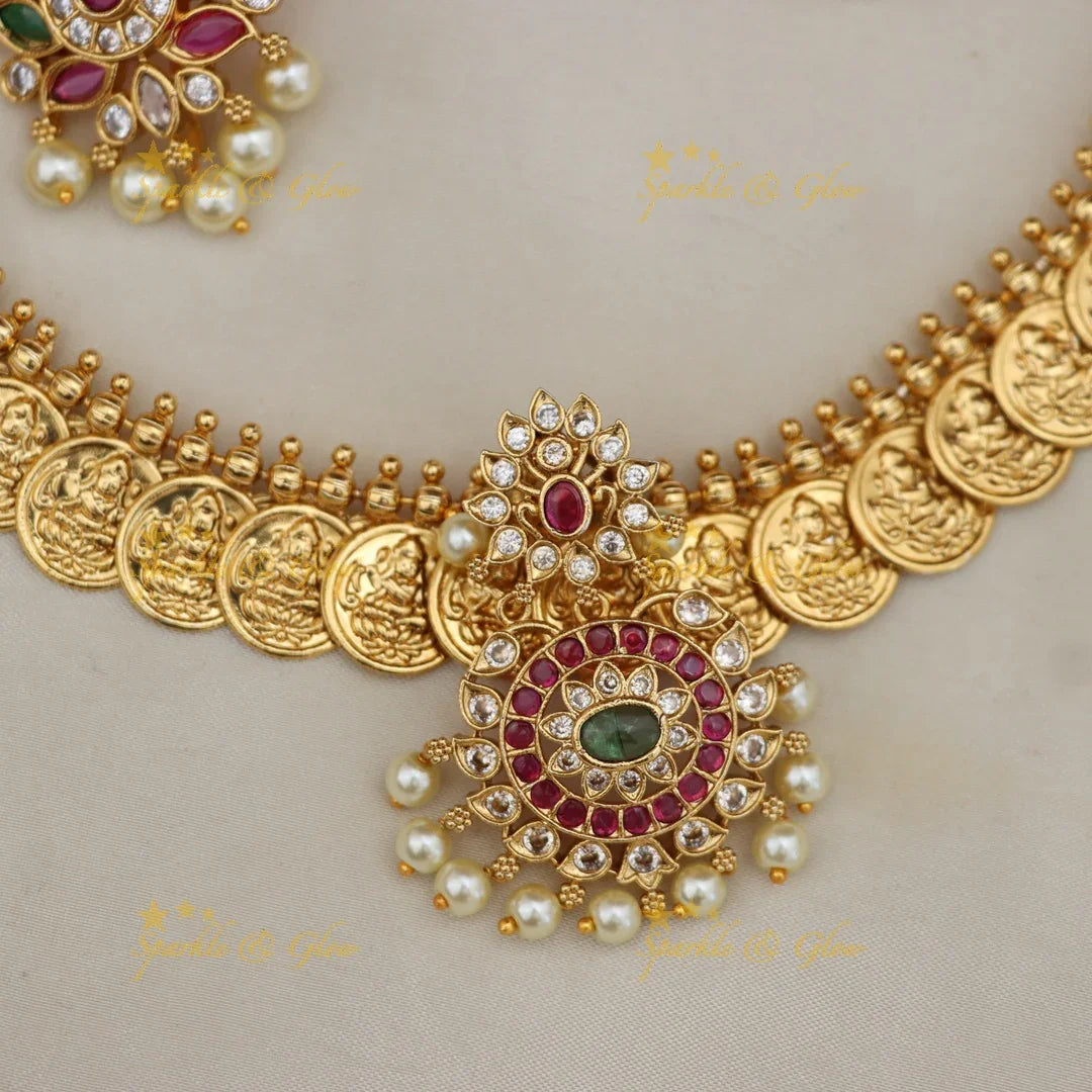 Exquisite Temple Long Necklace Set for Festive Elegance