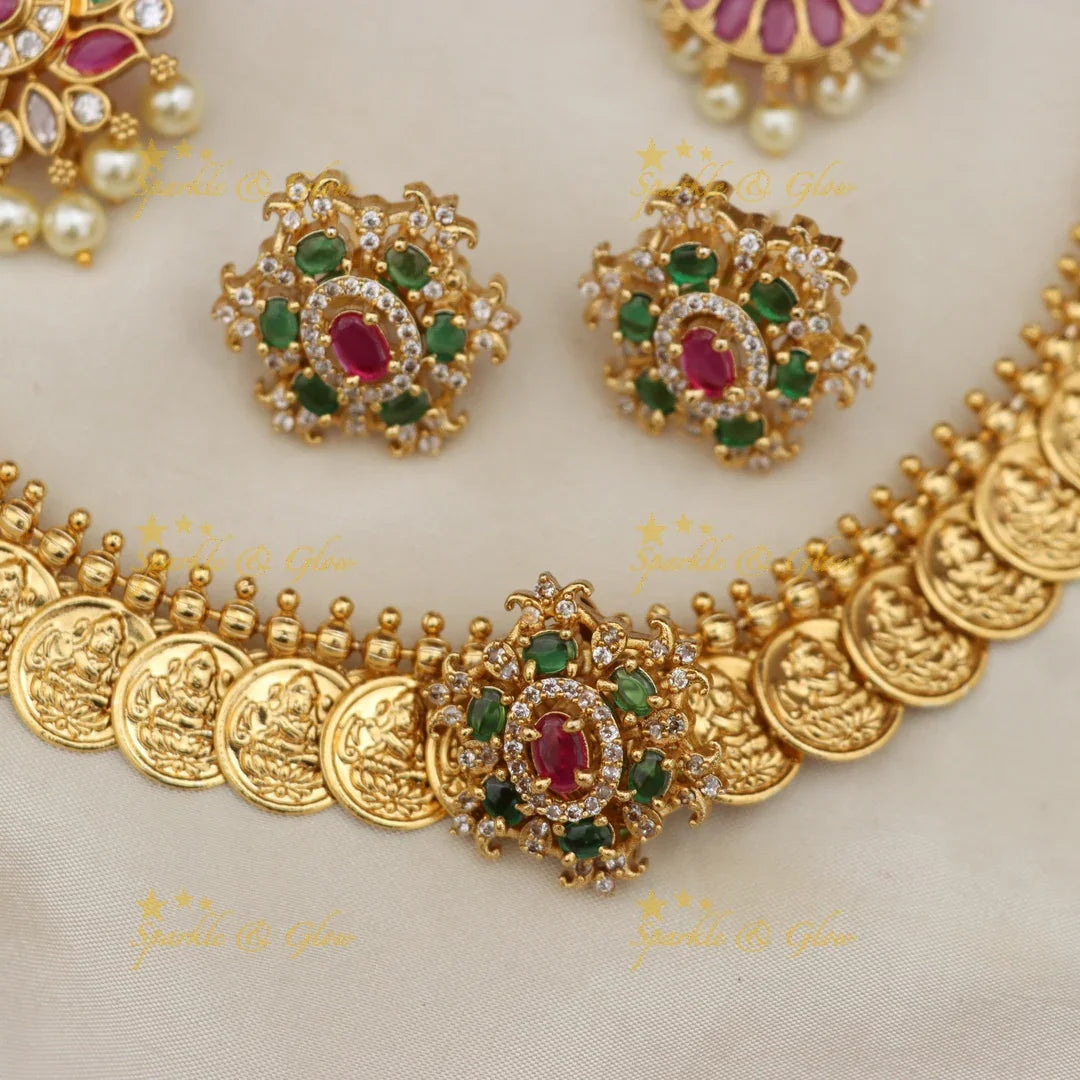 Exquisite Temple Long Necklace Set for Festive Elegance