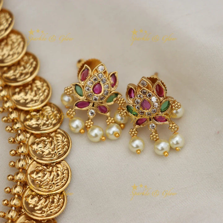 Exquisite Temple Long Necklace Set for Festive Elegance