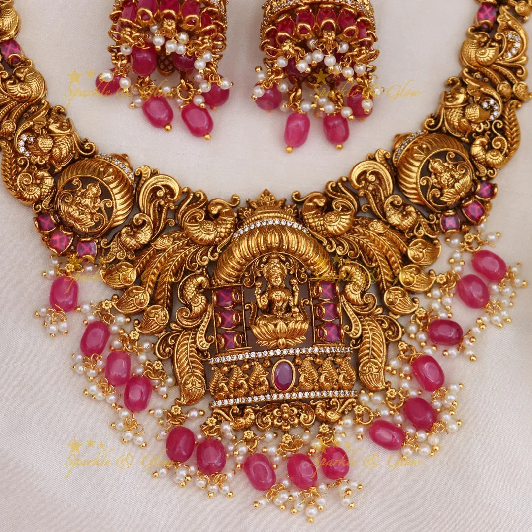 Buy Exquisite Lakshmi Peacock Necklace Online