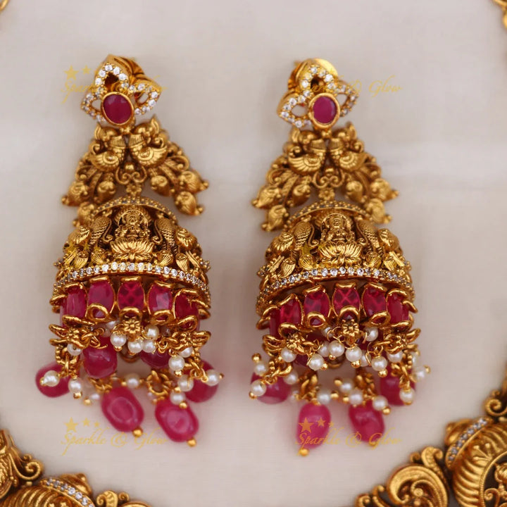 Buy Exquisite Lakshmi Peacock Necklace Online