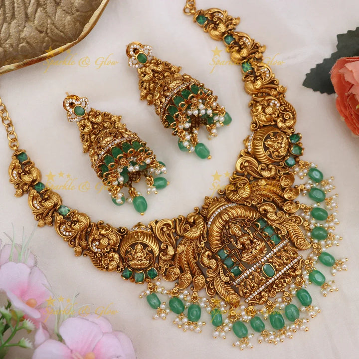 Buy Exquisite Lakshmi Peacock Necklace Online