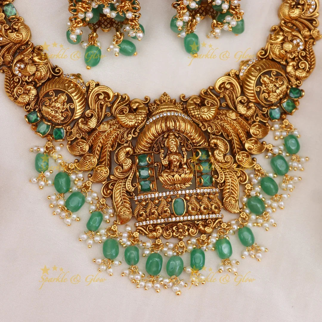 Buy Exquisite Lakshmi Peacock Necklace Online