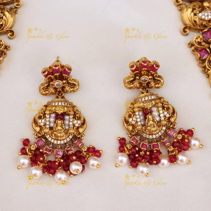 Majestic Gold Temple Necklace for Every Celebration