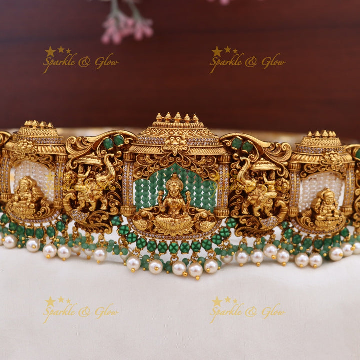 Exquisite Temple Design Hip Belt for Weddings