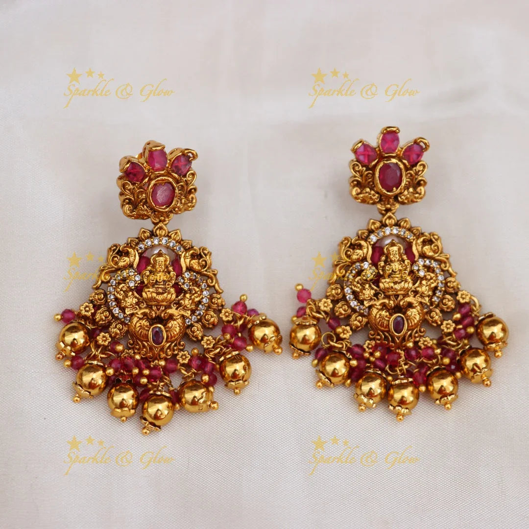 Exquisite Lakshmi Peacock Bridal Haram Necklace